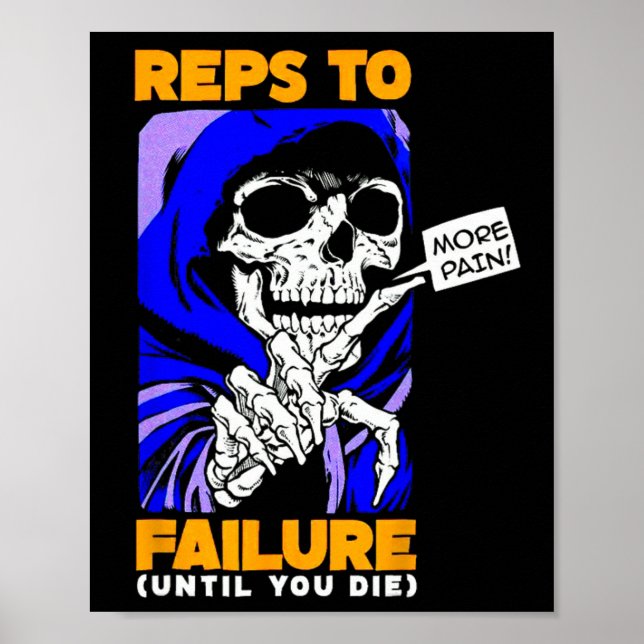 Poster Funny Reps To Failure Weinclusive F (Frente)