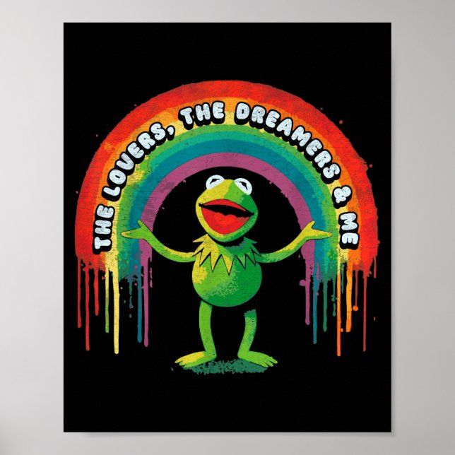 Poster Funny Retro Rainbow Frog Connection The Lovers The (Frente)