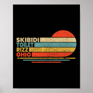 Poster Funny Rizzler Skibidi Toilet Rizz Ohio - Uni adult
