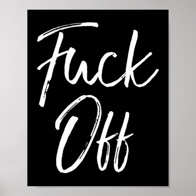 Poster Funny Saying Sarcastic Quote Loner Joke Gift For O (Frente)