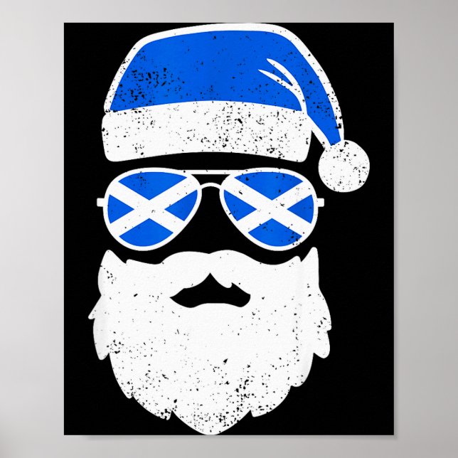 Poster Funny Scottish Christmas Pajama Funny Matching Fam (Frente)