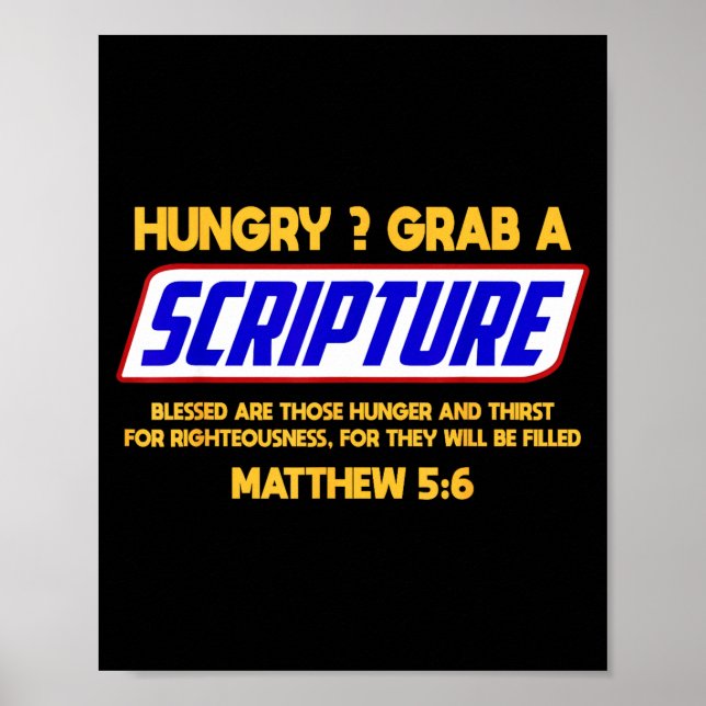 Poster Funny Scripture , Bible Verse, Famous Scriptures,  (Frente)