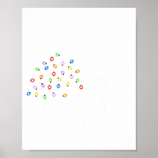 Poster Funny Shine Bright Like A Call Light Christmas Pca (Frente)