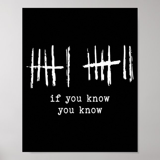 Poster Funny Six Seven 67 Meme Tally Marks 6 7 Numbers  (Frente)