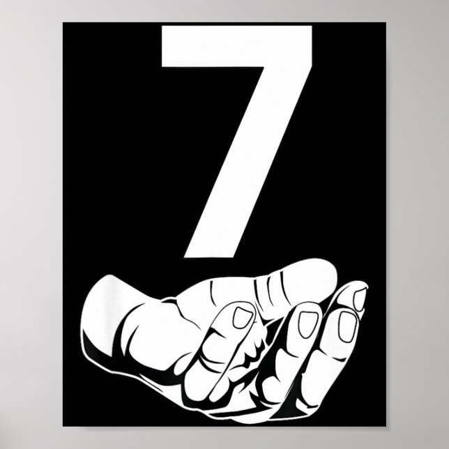 Poster Funny Six Seven Gen Alpha Slang Meme 6 7 Matching  (Frente)