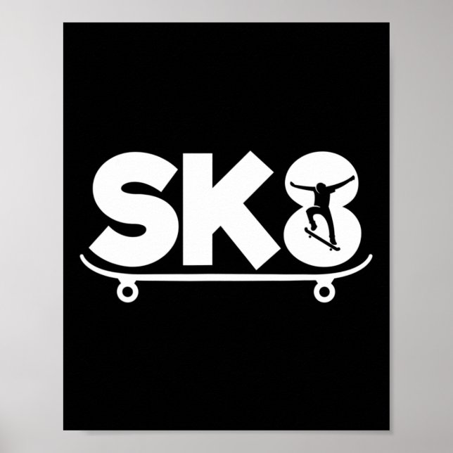 Poster Funny Skater Skateboarding  (Frente)