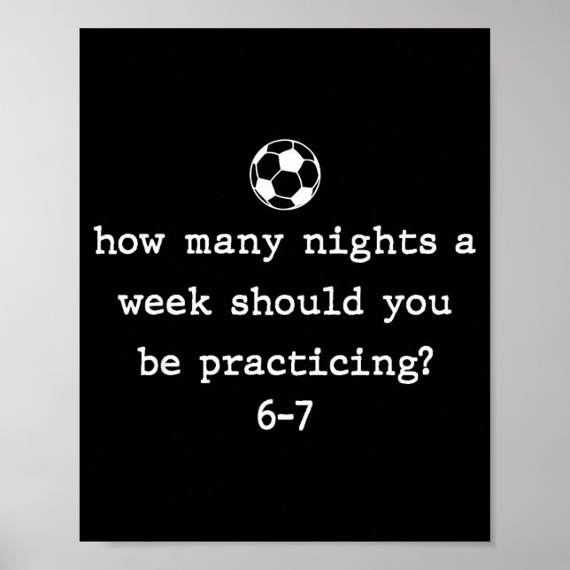 Poster Funny Soccer Coach 67 Soccer Player 6 7 Gen Z Vira (Frente)