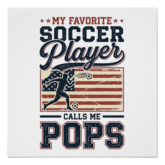 Pôster Funny Soccer Pops Vintage Engraving Shirt Design_1 (Frente)