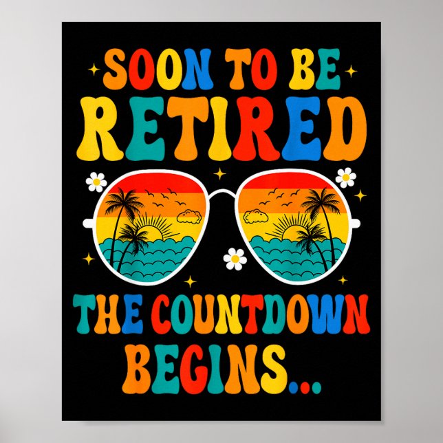 Poster Funny Soon To Be Retired The Countdown Begins For  (Frente)