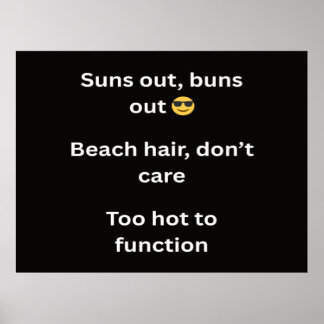 Poster Funny Summer T-Shirt Slogans 2026 Trending Beach H