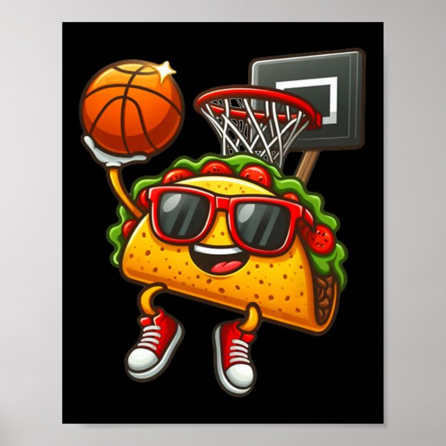 Poster Funny Taco Jogando Espetáculo Cinco Mexicanos De M (Frente)