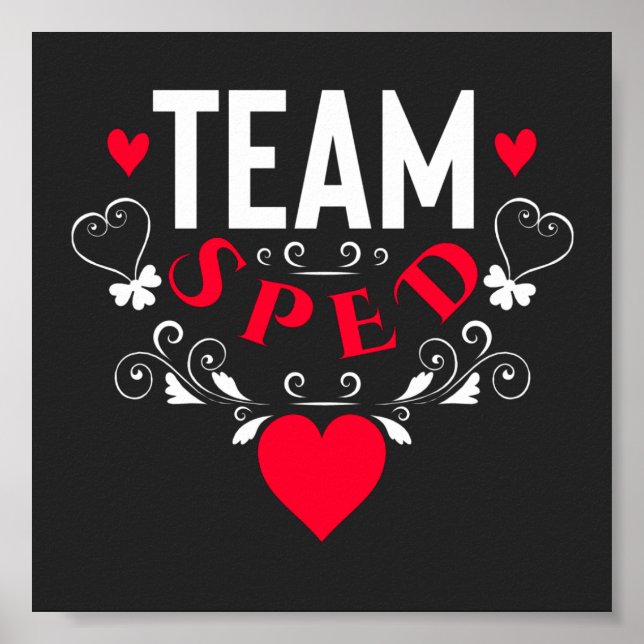 Poster Funny Team Sped Decorative Ornamental (Frente)