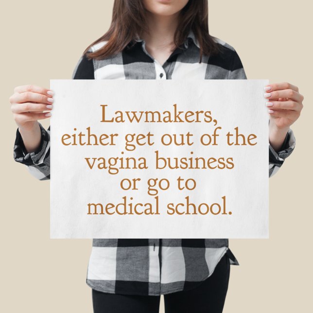Poster Funny Texas Abortion Laws Pro Choice Political (Criador carregado)