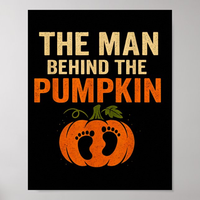 Poster Funny Thanksgiving Pregnancy Reveal Costume For Da (Frente)