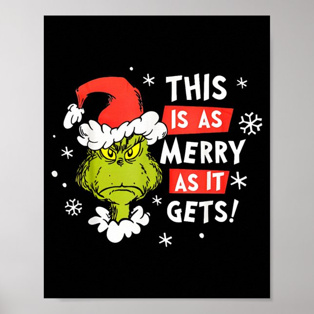Poster Funny This Is As Merry As It Gets Christmas, Sarca (Frente)