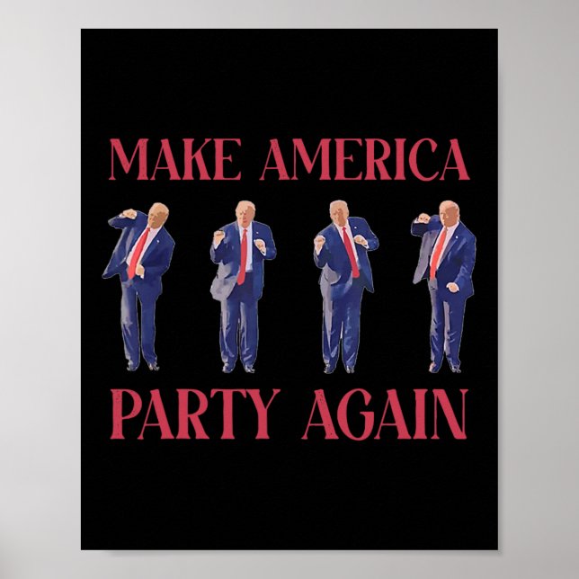 Poster Funny Trump Dancing  (Frente)
