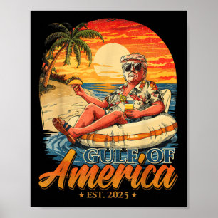 Poster Funny Trump Golfo Da América Do Leste De 2025