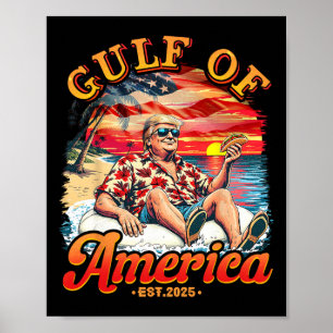 Poster Funny Trump Golfo Dos Eua América 2025 Trump Merch