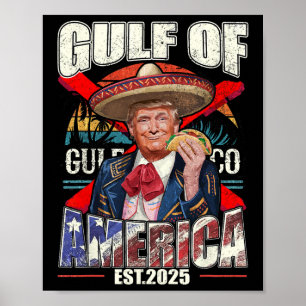 Poster Funny Trump Golfo Dos Eua América 2025 Trump Merch