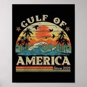 Poster Funny Trump Golfo Dos Eua América 2025 Trump Merch