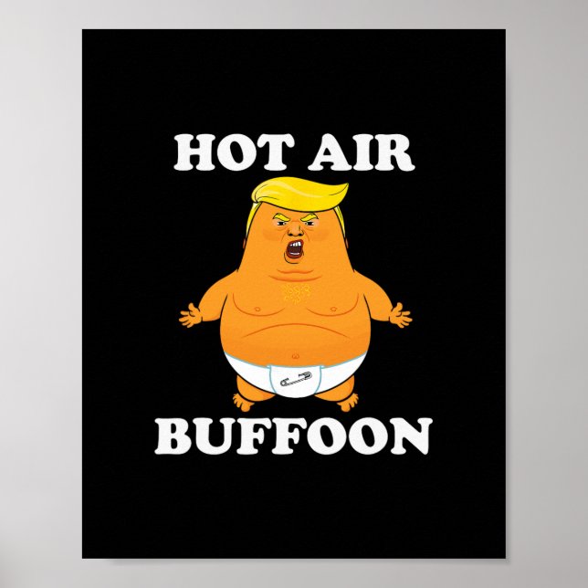 Poster Funny Trump Lloon Hot Air Buffoon  (Frente)