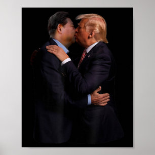 Poster Funny Trump Presidente Dos Eua E Presidente Chinês