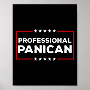 Poster Funny Trump Tarifas Panican Profissional