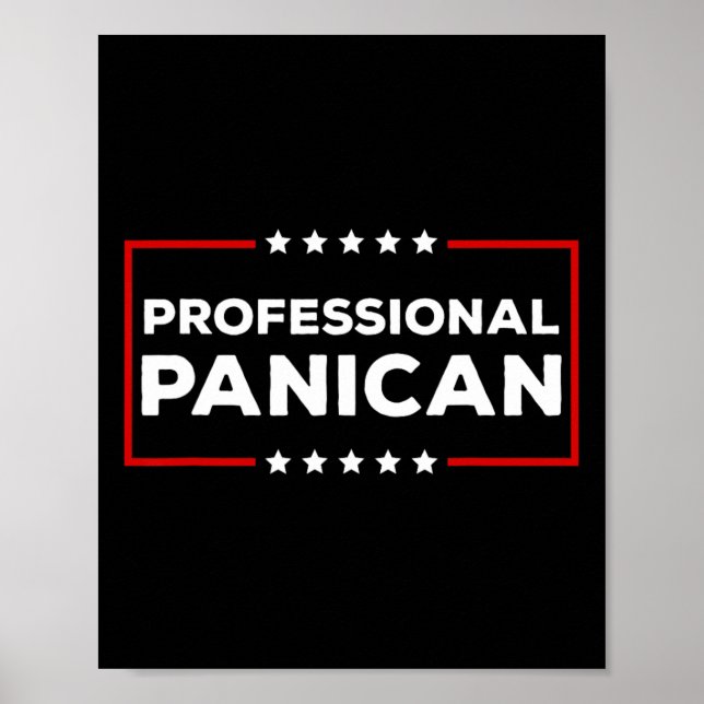 Poster Funny Trump Tarifas Panican Profissional  (Frente)