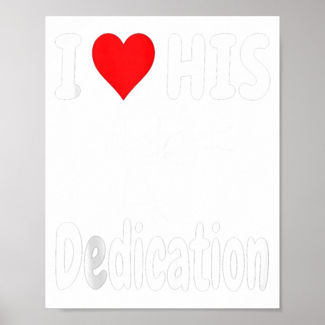 Poster Funny Valentine's Day Couple Matching I Love His D (Frente)