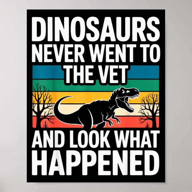 Poster Funny Veterinarian Design For Men Women Vet Tech V (Frente)