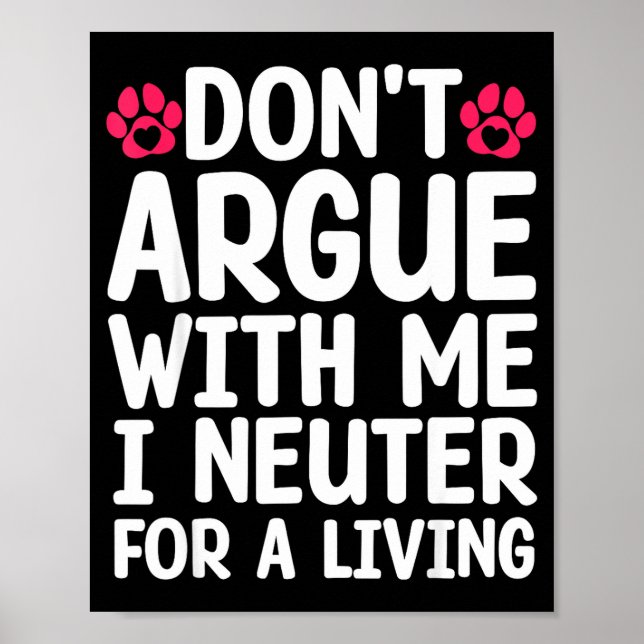 Poster Funny Veterinarian Design For Men Women Vet Tech V (Frente)