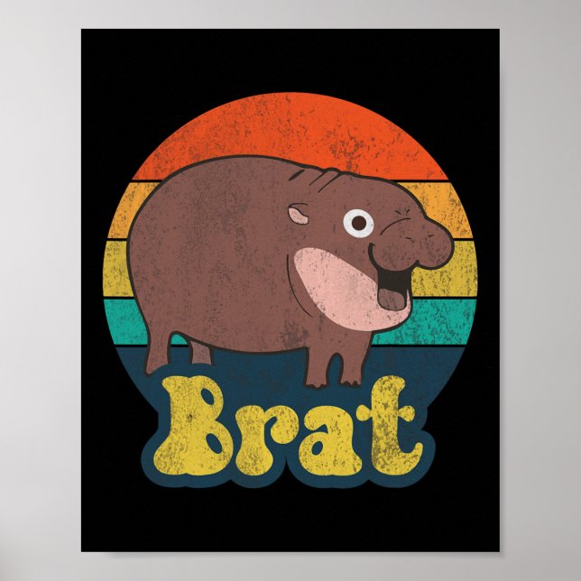 Poster Funny Vintage Brat Ba (Frente)