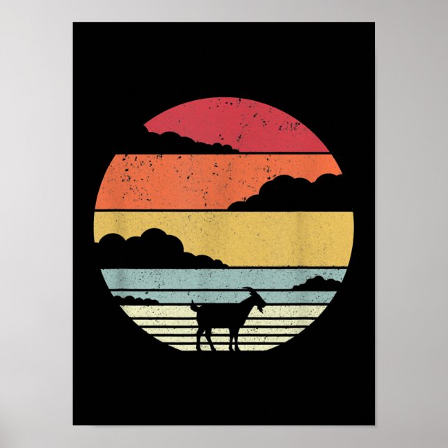 Poster Funny Vintage Goat Gift (Frente)