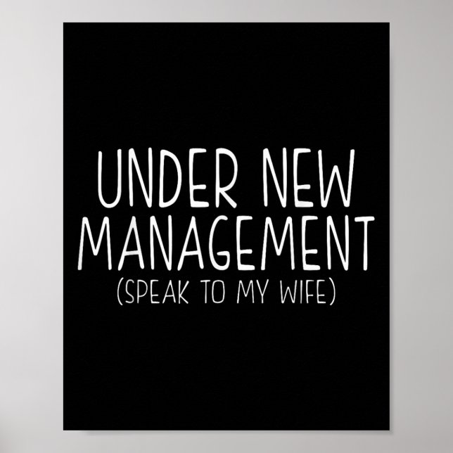 Poster Funny Wedding Saying New Husband Humor Quote, Newl (Frente)