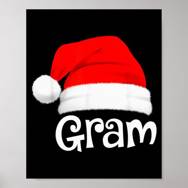 Poster Funny Xmas Pajama Group Matching Gram Christmas Ha (Frente)