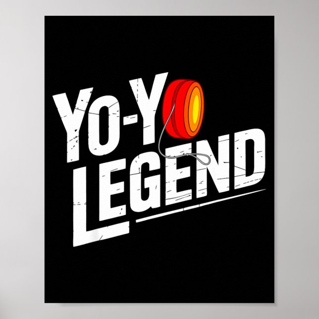 Poster Funny Yoyo Player Legend Yo-yo Performer  (Frente)