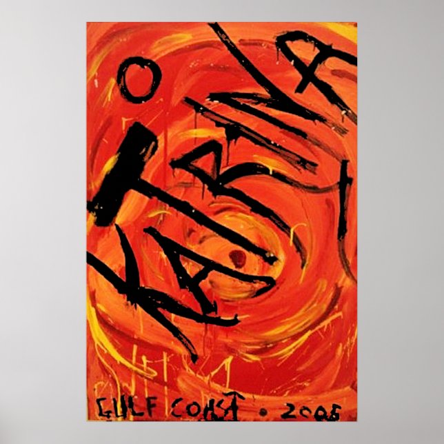 Pôster Furacão Katrina (Frente)