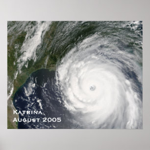 Pôster Furacão Katrina, em agosto de 2005