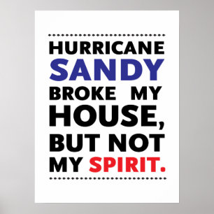Poster Furacão Sandy de Frankenstorm