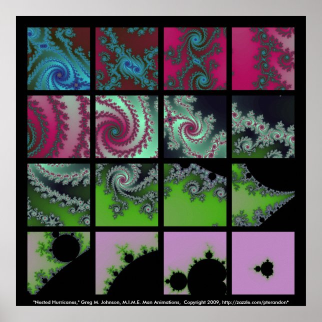Pôster Furacões aninhados (Frente)