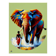 Furchtloser Junge trifft Elefantenbullen