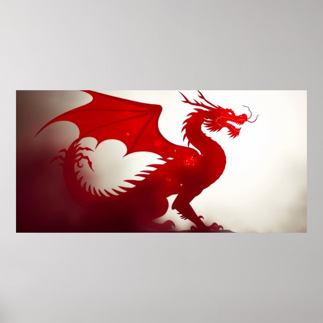 Poster Fúria do Dragão Carmesim (Frente)