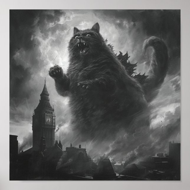 Poster Fúria Felina: Catzilla Libertada (Frente)