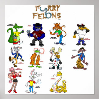 Pôster Furry Felons