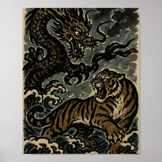 Poster Fury of East: Tiger e Dragon Duel