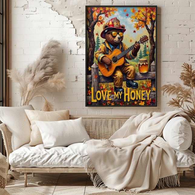 Poster Fusão de Posto de Cerca: Riff Automático do Urso (Criador carregado)