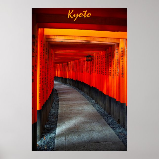 Poster Fushimi Inari Shrine Torii Gates (Frente)