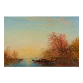 Pôster Fusine, Environs De Venise - Félix Ziem
