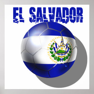 Pôster Futebol 2014 do campeonato do mundo de El Salvador