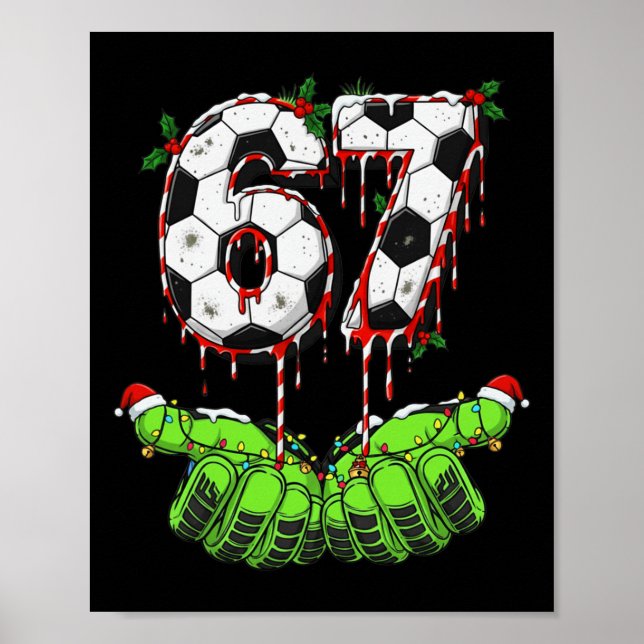 Poster Futebol 67 Seis Sete Divertido Gen Alpha Meme Gote (Frente)
